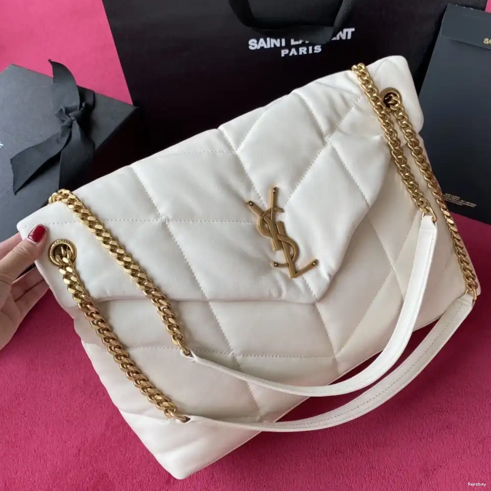 Repzbay REP IN PUFFER BAG YSL MEDIUM LAMBSKIN QUILTED 0622